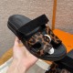 에르메스 Hermes 225 Chypre sandal Horsehair&Gold Black