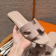 에르메스 Hermes 181 Oran sandal Epsom Buttermilk skin&Terre Cuite