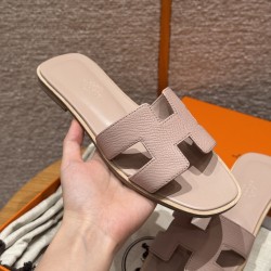에르메스 Hermes 181 Oran sandal Epsom Buttermilk skin&Terre Cuite