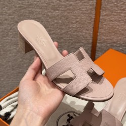 에르메스 Hermes 185 Oasis sandal Epsom Buttermilk skin&Terre Cuite