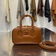 미우 미우 Miu Miu 5BP088 Arcadie leather mini-bag Cognac 19cm