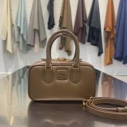 미우 미우 Miu Miu 5BP088 Arcadie leather mini-bag Tundra 19cm
