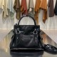 미우 미우 Miu Miu 5BA327 Ribbon Shiny leather top-handle bag Black 30cm