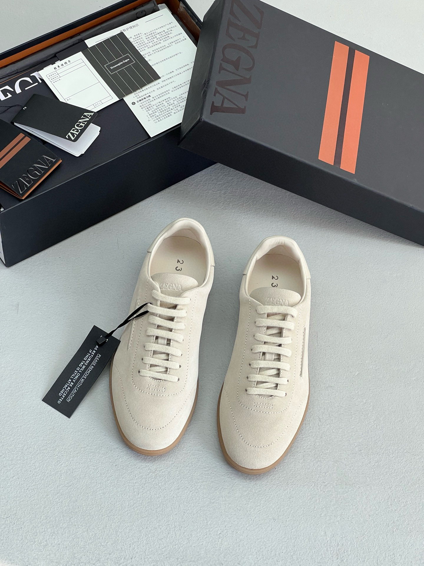 제냐 Zegna S8218Z 232 스니커즈 Beige