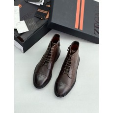 제냐 Zegna A5480Z Aosta 앵클 부츠 Khaki