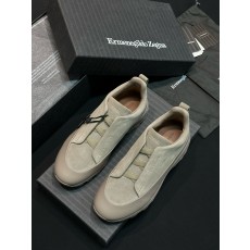 제냐 Zegna Gegna Triple Stitch TM Monte 스니커즈 grey