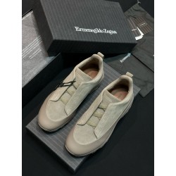 제냐 Zegna Gegna Triple Stitch TM Monte 스니커즈 grey