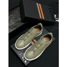 제냐 Zegna Secondskin Triple Stitch TM 스니커즈 green