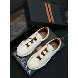 제냐 Zegna TIZIANO XXX 스니커즈 White&Brown