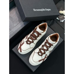 제냐 Zegna TIZIANO XXX 스니커즈 White&Brown