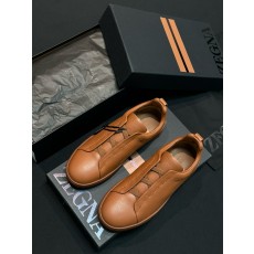 제냐 Zegna S4667Z Triple Stitch TM 스니커즈 Brown