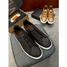 제냐 Zegna Handmdae crocodile TS-SECONDSKIN 스니커즈 Blue
