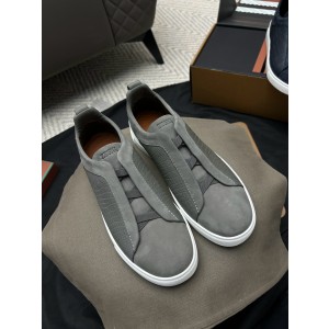 제냐 Zegna Triple Stitch™ Crocodile skin TS-SECONDSKIN 스니커즈 grey