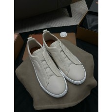 제냐 Zegna Triple Stitch 스니커즈 White
