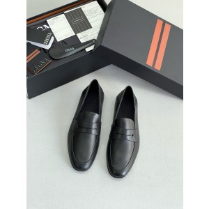 제냐 Zegna 로퍼 Black