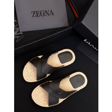 제냐 Zegna 슬리퍼 Brown