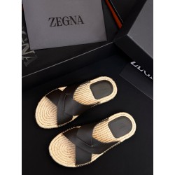 제냐 Zegna 슬리퍼 Brown