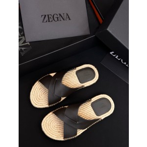 제냐 Zegna 슬리퍼 Brown