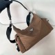 프라다 Prada 2VH204 Explore Re-Nylon 리나일론 및 가죽 백 Sienna 43cm