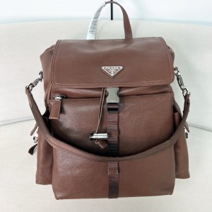 프라다 Prada 2VZ118 Explore 가죽 백팩 Coffee 37cm