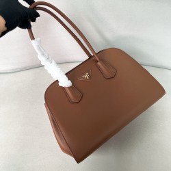 프라다 Prada 1BG606 미디엄 가죽 토트백 Palisander 34cm