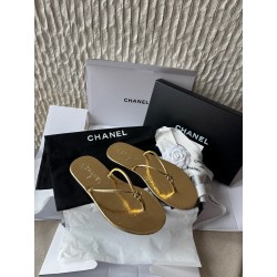 샤넬 CHANEL G47243 슬리퍼 gold