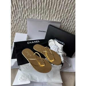 샤넬 CHANEL G47243 슬리퍼 gold