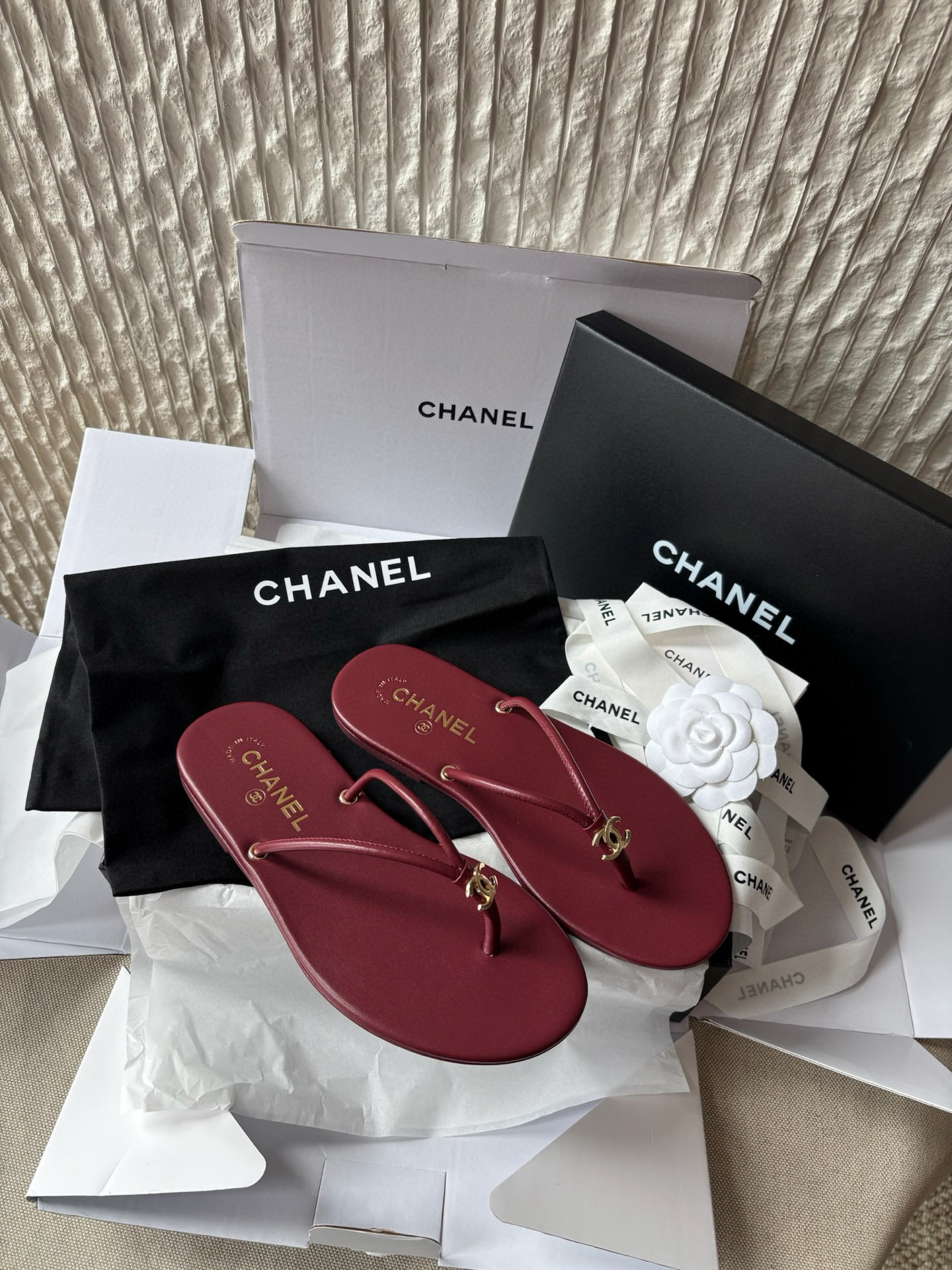 샤넬 CHANEL G47243 슬리퍼 Red