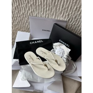 샤넬 CHANEL G47243 슬리퍼 White