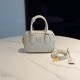 미우 미우 Miu Miu 5BB123 Arcadie 가죽 백 Chalk White 19cm