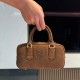 미우 미우 Miu Miu 5BB142 Arcadie 스웨이드 백 Cocoa Brown 22cm