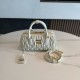 미우 미우 Miu Miu 5BB142 Arcadie 마테라쎄 나파 가죽 백 White 22cm