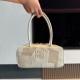 미우 미우 Miu Miu 5BB147 Beaau 가죽 패치워크 백 White 28cm