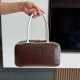 미우 미우 Miu Miu 5BB172 Leather Beau Bag Briarwood White  30cm