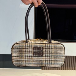 미우 미우 Miu Miu 5BB173 Beru Plaid Bag 27cm