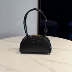 미우 미우 Miu Miu 5BB192 Beau Bowling 보 백 Black 22.5cm