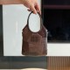 미우 미우 Miu Miu 5BA281 Ivy Leather Handbag Brown 20cm
