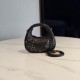 미우 미우 Miu Miu 5BP078 Wander 자수 가죽 미니백 Coffee 17cm