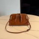 미우 미우 Miu Miu 5BF131 Caprice 가죽 클러치 Cognac 24cm