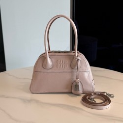 미우 미우 Miu Miu 5BB200 Vivant 가죽 백 Pink 28cm