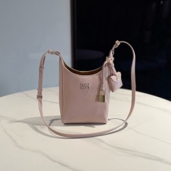 미우 미우 Miu Miu 5BE099 Leather Bucket Bag Pink 22.5cm