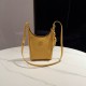미우 미우 Miu Miu 5BE099 Leather Bucket Bag yellow 22.5cm