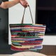 미우 미우 Miu Miu 5BG228 크로셰 토트백 Multicolored 40cm