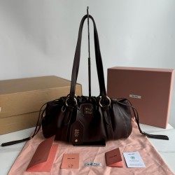미우 미우 Miu Miu 5BG306 Joie Nappa Leather Small Bag Briarwood 32cm