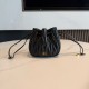 미우 미우 Miu Miu 5ND022 나파 레더 파우치 Black 14cm