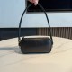 미우 미우 Miu Miu 5NE024 가죽 파우치 Black 20cm