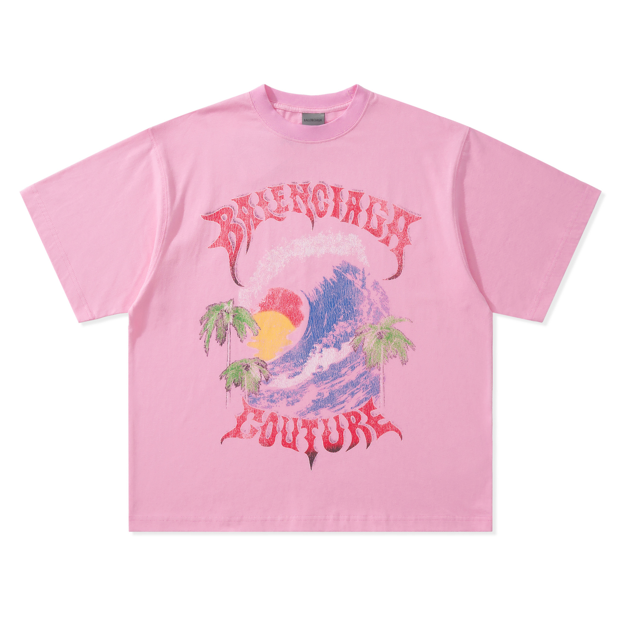 발렌시아가 Balenciaga Vintage Surfer 반팔 티셔츠 871733TUVP25701
