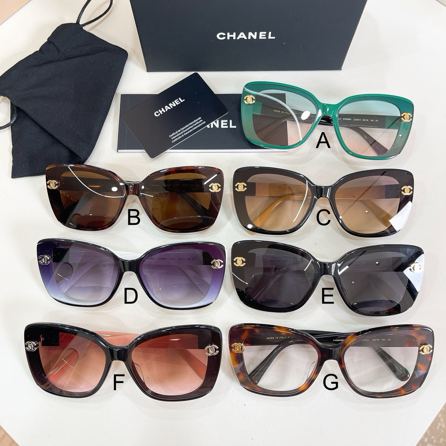 샤넬 Chanel CH1908Q 55口19-143