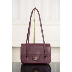 샤넬 Chanel 26P AS6130 Small Flap Bag Wine red 22cm