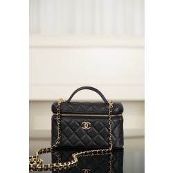 샤넬 CHANEL 26P LP Long Vanity with chain Black 19.5cm